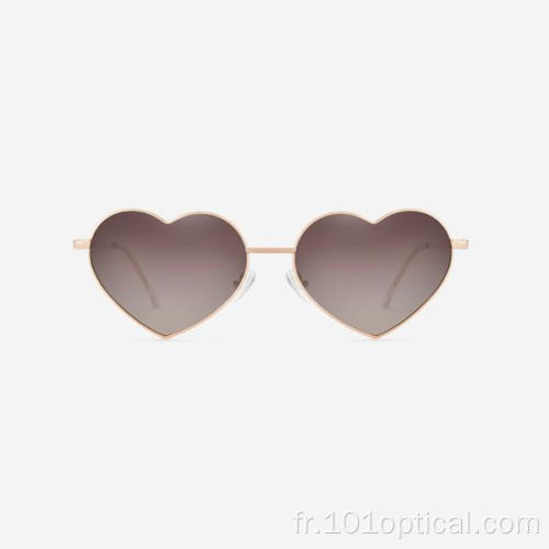 Lunettes de soleil Angular Heart Metal pour femmes